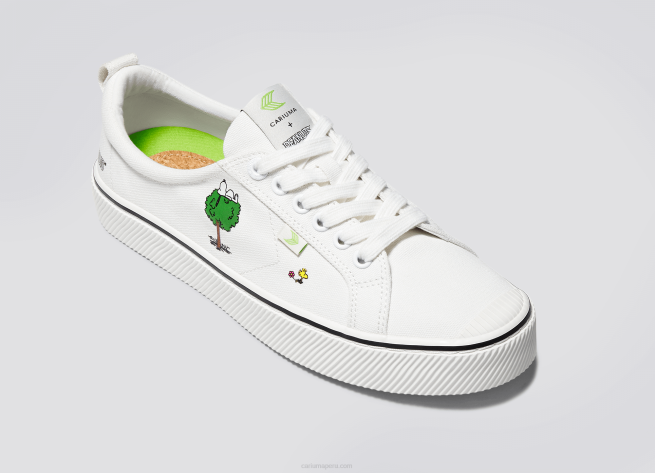 hombres Cariuma lienzo blanco roto tierra de cacahuetes X60682