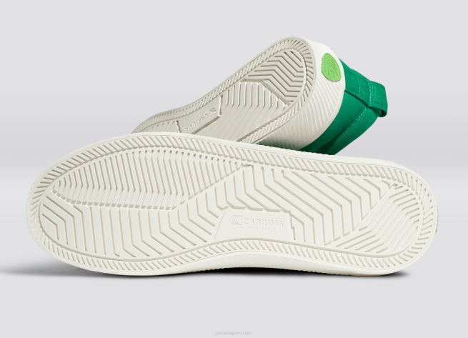 hombres Cariuma lienzo verde X6064