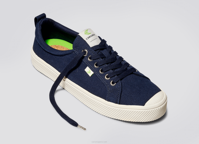 hombres Cariuma lona azul marino X6068