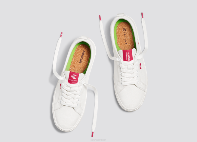 hombres Cariuma lona pantone blanquecino/magenta viva X60639