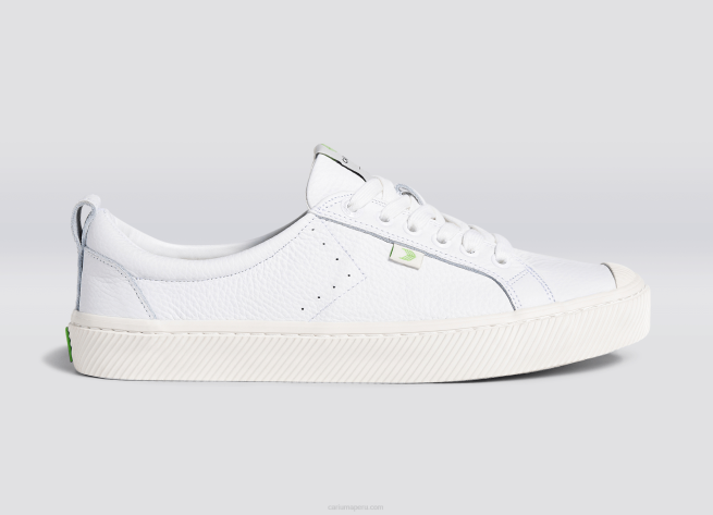 hombres Cariuma triple cuero blanco de primera calidad X60610