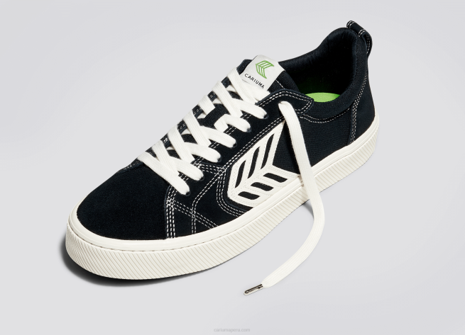 hombres Cariuma pie izquierdo (zapato único)-contraste negro/marfil X606149