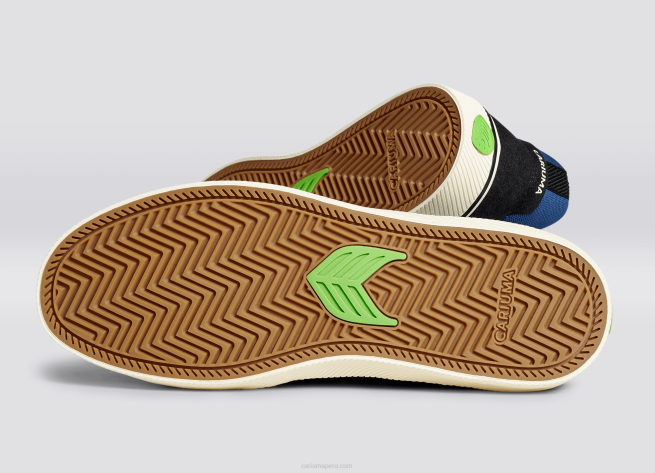 hombres Cariuma negro y azul/marfil X606125