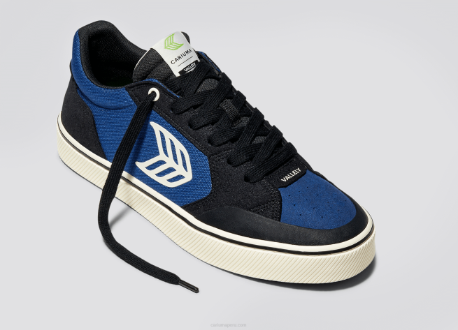 hombres Cariuma negro y azul/marfil X606125