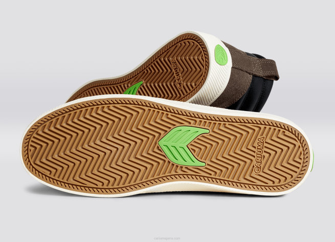 mujer Cariuma cuero premium negro/marfil X606364