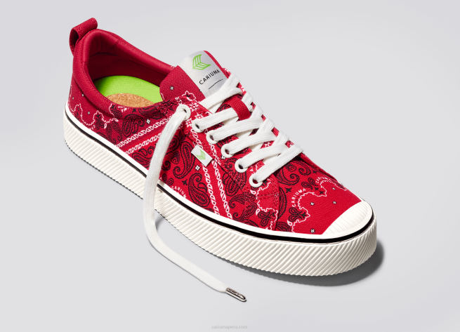 mujer Cariuma lienzo pañuelo rojo X606236