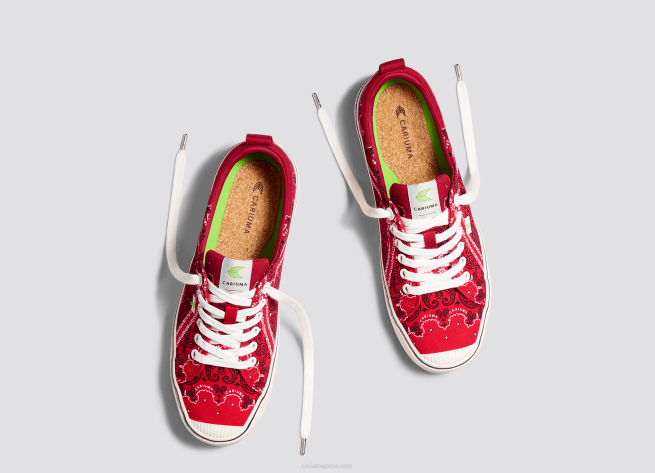 mujer Cariuma lienzo pañuelo rojo X606236