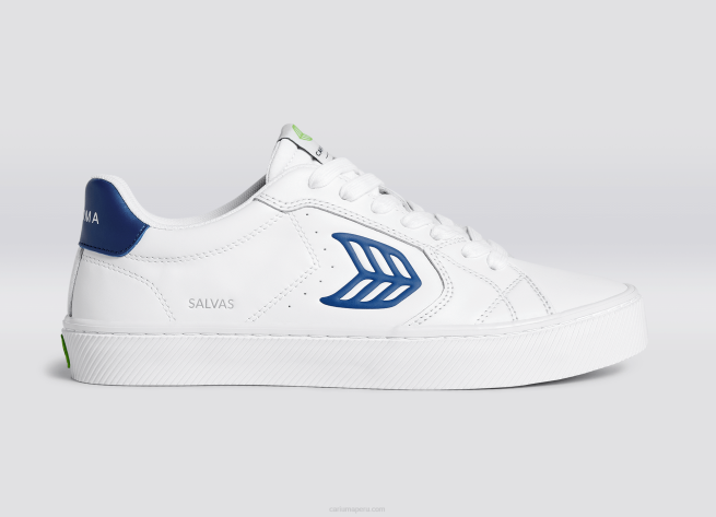 mujer Cariuma cuero lwg blanco/azul X606318