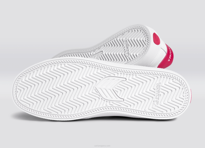 mujer Cariuma pantone viva magenta cuero blanco X606294