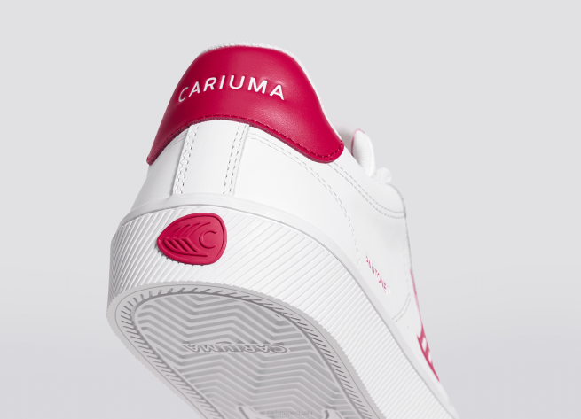 mujer Cariuma pantone viva magenta cuero blanco X606294