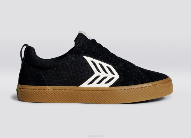 mujer Cariuma pie derecho (zapato único)-todo goma negra/marfil X606378