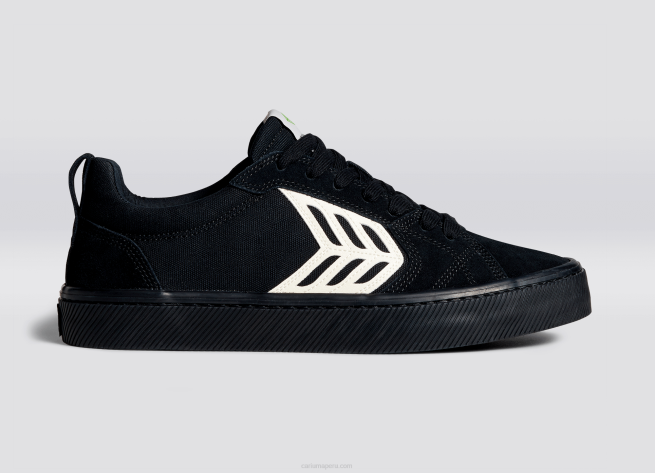 mujer Cariuma pie derecho (zapato único)-todo negro/marfil X606373