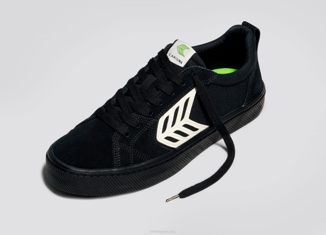 mujer Cariuma pie izquierdo (zapato único)-todo negro/marfil X606367
